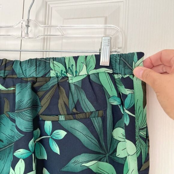 Cynthia Rowley Resort Tropical Floral Lightweight High Waisted Pull On Pants - Picture 7 of 11